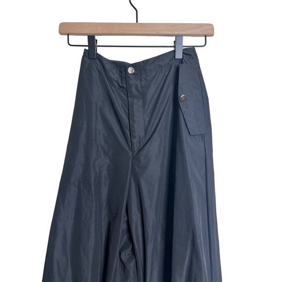 By Dyln Baker Pants Womens XXS Black High Rise Bungee Cord Ankle - Picture 4 of 6